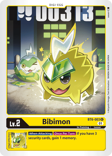 BT6-003UC Bibimon - Volution Cards and Collectables