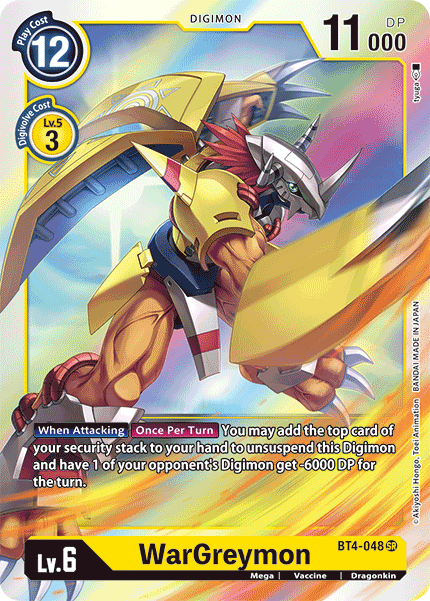 BT4-048SR WarGreymon - Volution Cards and Collectables