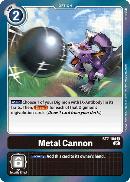 BT7-104R Metal Cannon - Volution Cards and Collectables