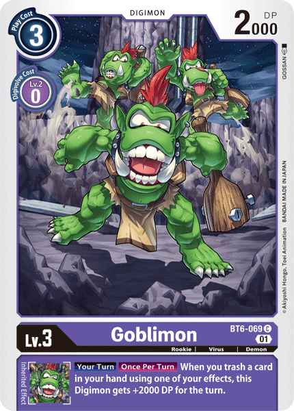 BT6-069C Goblimon - Volution Cards and Collectables