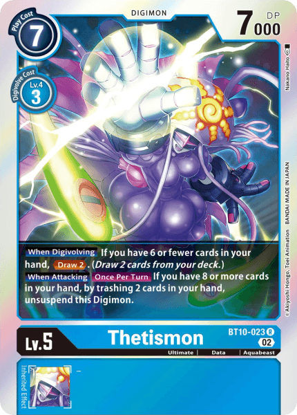 BT10-023R Thetismon - Volution Cards and Collectables