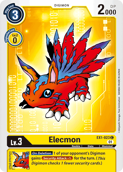 EX1-023C Elecmon - Volution Cards and Collectables