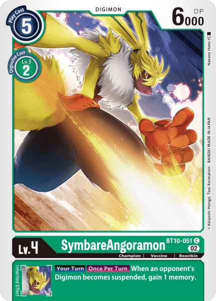 BT10-051C SymbareAngoramon - Volution Cards and Collectables