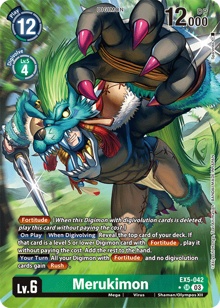 EX5-042SR Merukimon (Alternate Art)