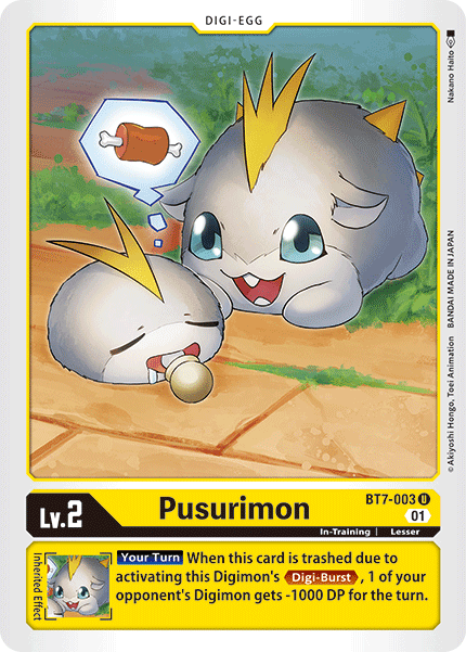 BT7-003UC Pusurimon - Volution Cards and Collectables