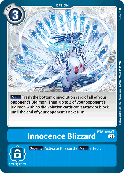 BT8-098UC Innocence Blizzard - Volution Cards and Collectables