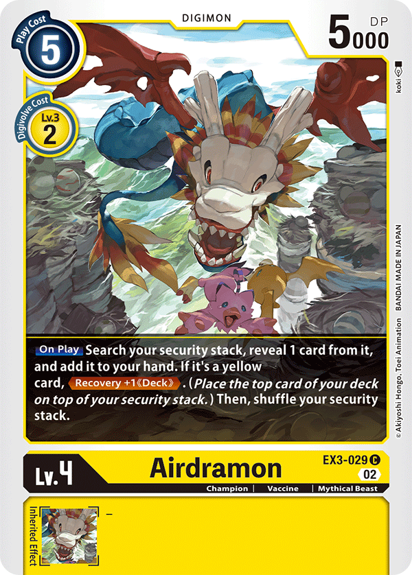 EX3-029C Airdramon - Volution Cards and Collectables