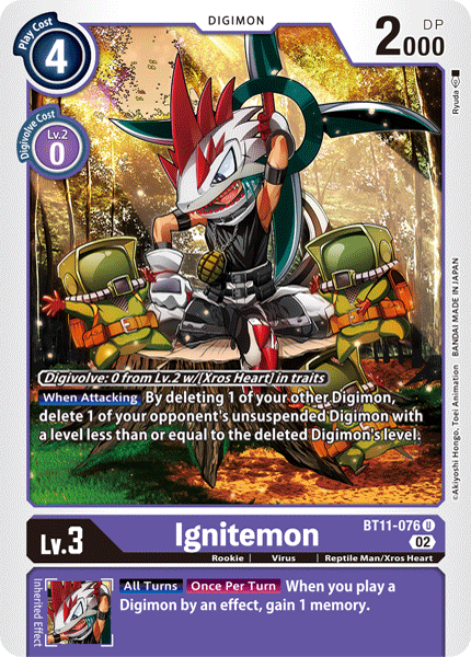 BT11-076UC Ignitemon - Volution Cards and Collectables