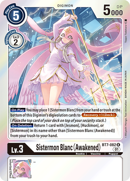 BT7-082R Sistermon Blanc (Awakened) - Volution Cards and Collectables