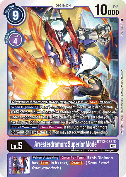 BT12-083SR Arresterdramon: Superior Mode