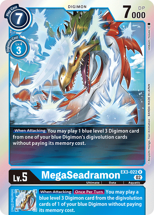 EX3-022R MegaSeadramon - Volution Cards and Collectables