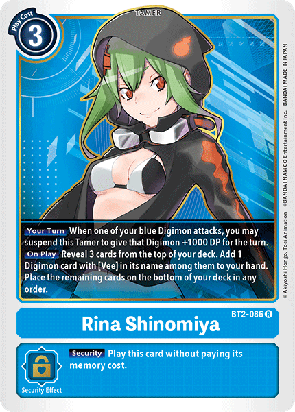 BT2-086R Rina Shinomiya - Volution Cards and Collectables