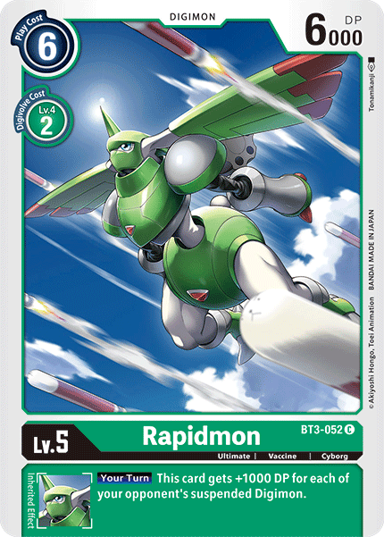 BT3-052C Rapidmon - Volution Cards and Collectables