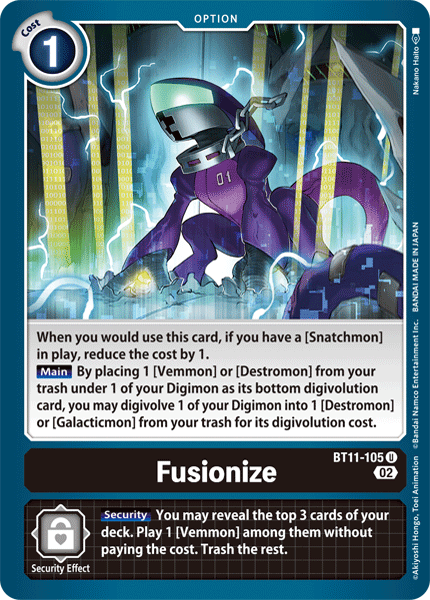 BT11-105UC Fusionize (Foil) - Volution Cards and Collectables