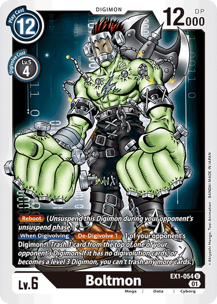 EX1-054UC Boltmon - Volution Cards and Collectables