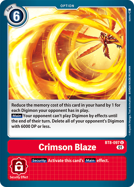 BT8-097UC Crimson Blaze - Volution Cards and Collectables