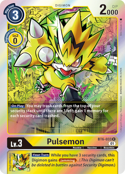 BT6-033R Pulsemon - Volution Cards and Collectables