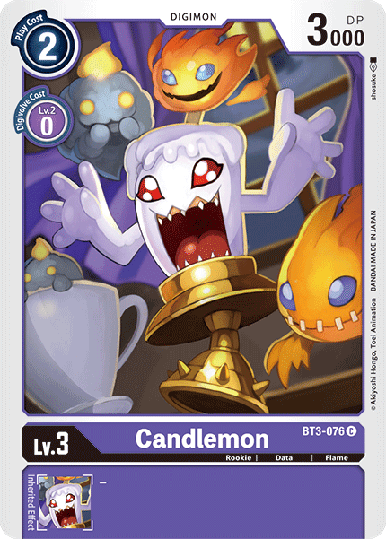 BT3-076C Candlemon - Volution Cards and Collectables