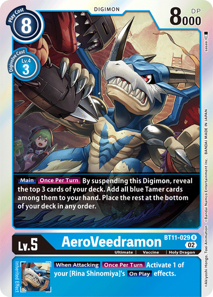 BT11-029R AeroVeedramon - Volution Cards and Collectables