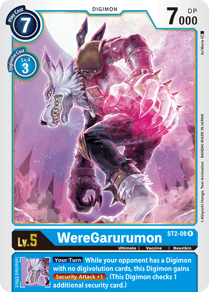 ST2-08R WereGarurumon - Volution Cards and Collectables