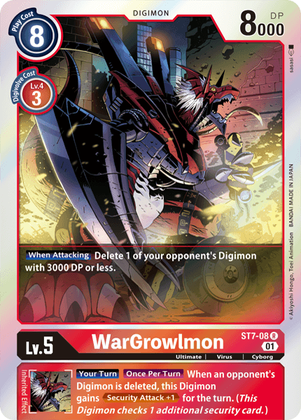 ST7-08R WarGrowlmon - Volution Cards and Collectables