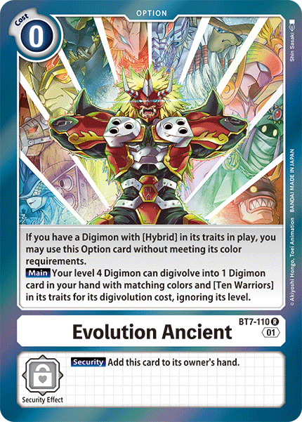 BT7-110R Evolution Ancient - Volution Cards and Collectables