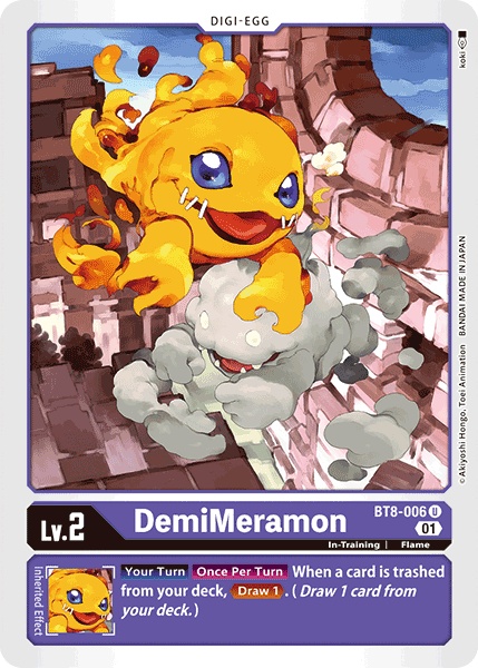 BT8-006UC DemiMeramon - Volution Cards and Collectables