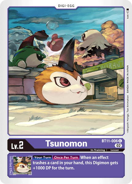 BT11-006C Tsunomon - Volution Cards and Collectables