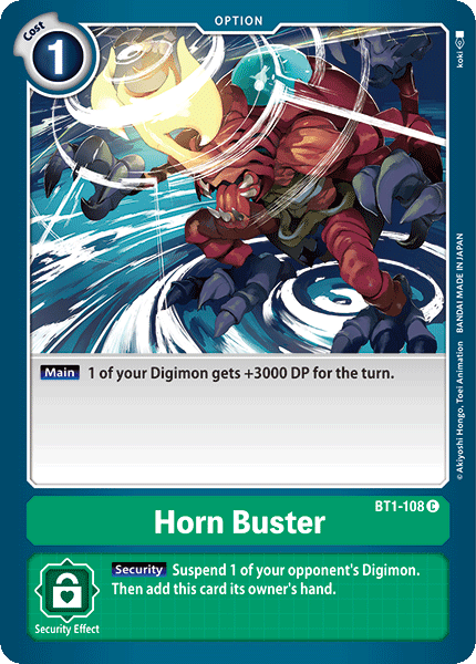 BT1-108C Horn Buster - Volution Cards and Collectables