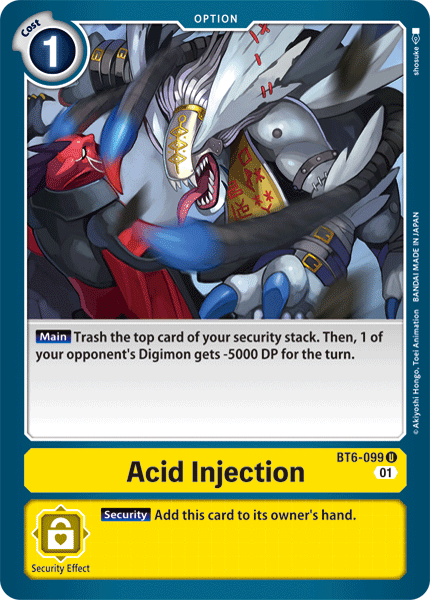 BT6-099UC Acid Injection - Volution Cards and Collectables