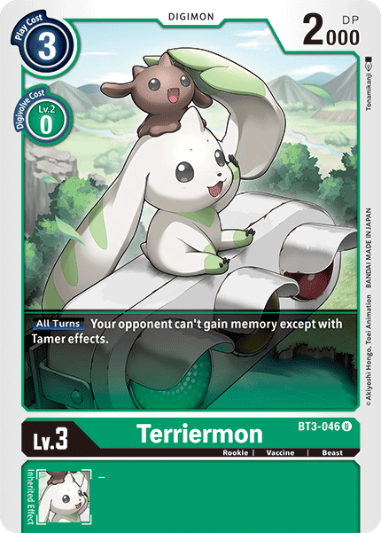 BT3-046UC Terriermon - Volution Cards and Collectables