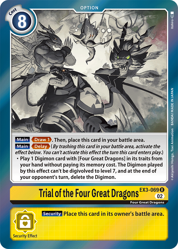 EX3-069R Trial of the Four Great Dragons - Volution Cards and Collectables