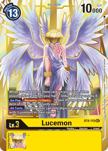 BT4-115SEC Lucemon - Volution Cards and Collectables