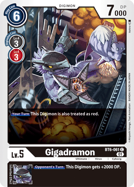 BT6-061C Gigadramon - Volution Cards and Collectables