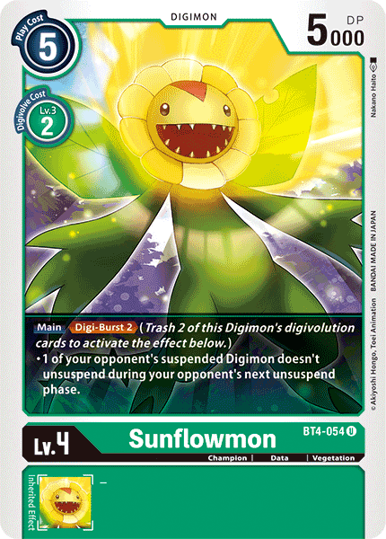 BT4-054UC Sunflowmon - Volution Cards and Collectables