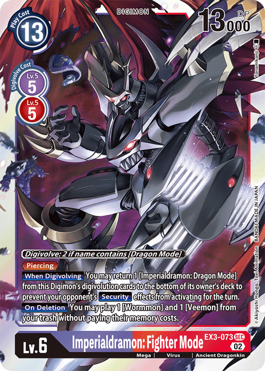 EX3-073SEC Imperialdramon: Fighter Mode - Volution Cards and Collectables