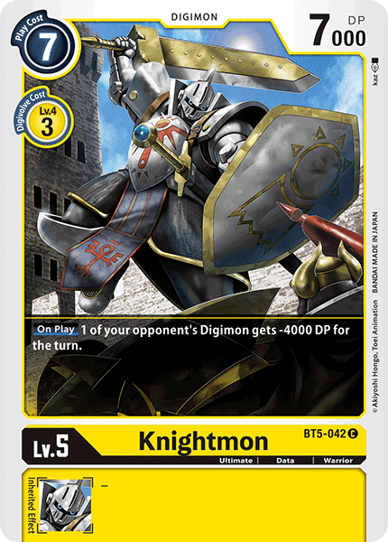 BT5-042C Knightmon - Volution Cards and Collectables