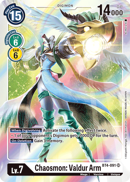 BT4-091SR Chaosmon: Valdur Arm - Volution Cards and Collectables