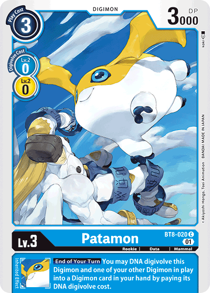 BT8-020C Patamon - Volution Cards and Collectables