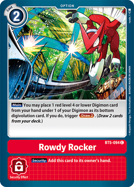 BT5-094C Rowdy Rocker - Volution Cards and Collectables