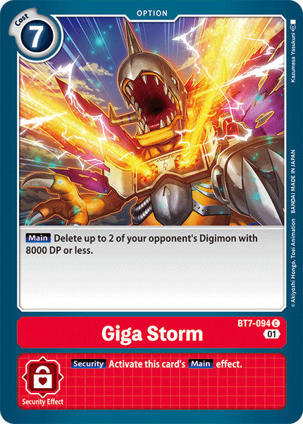 BT7-094C Giga Storm - Volution Cards and Collectables