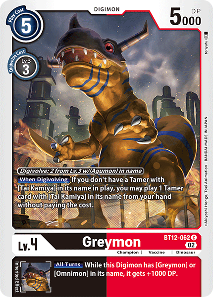 BT12-062C Greymon