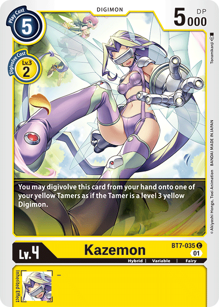 BT7-035C Kazemon - Volution Cards and Collectables