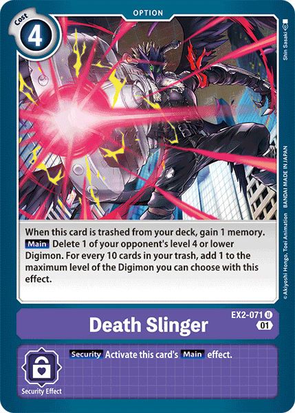 EX2-071UC Death Slinger - Volution Cards and Collectables