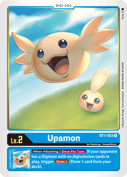 BT1-003R Upamon - Volution Cards and Collectables