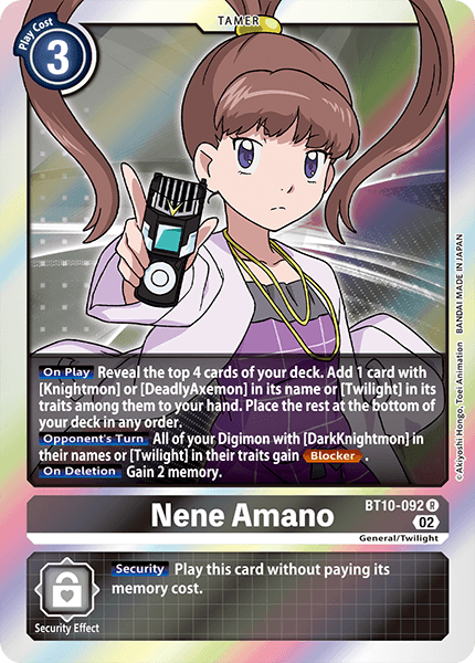 BT10-092R Nene Amano - Volution Cards and Collectables