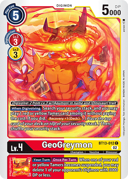 BT13-012C GeoGreymon