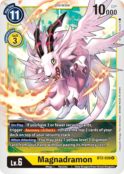 BT2-039UC Magnadramon - Volution Cards and Collectables