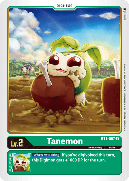 BT1-007R Tanemon - Volution Cards and Collectables