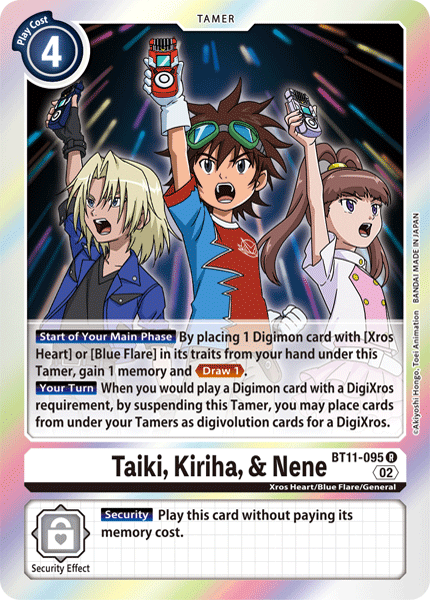 BT11-095R Taiki & Kiriha & Nene - Volution Cards and Collectables